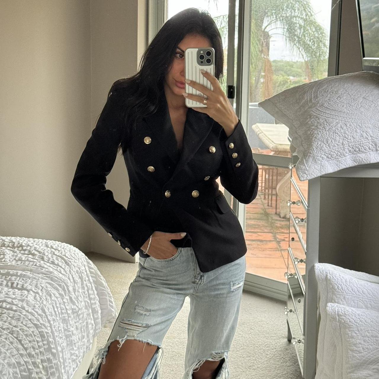 Camila and Marc dimmer blazer in black Retail price... - Depop