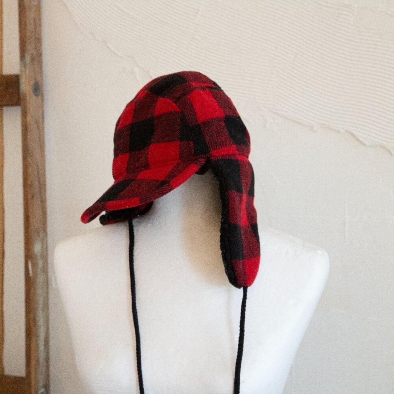 Target Men's Hat - Red/Multi – Wool Blend Trapper… - image 1