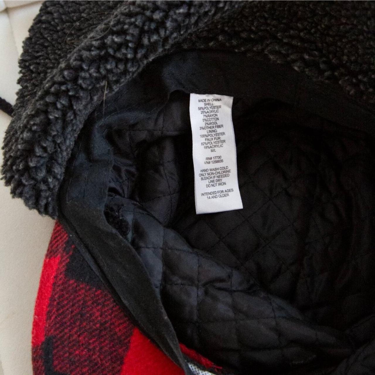 Target Men's Hat - Red/Multi – Wool Blend Trapper… - image 2