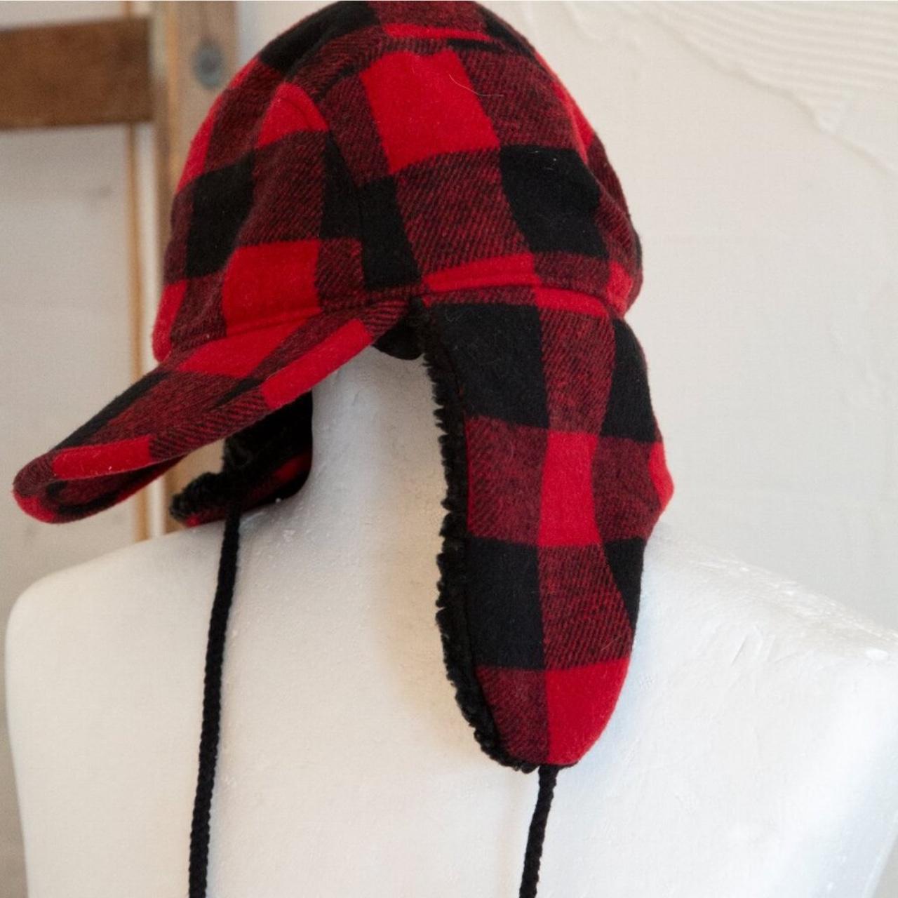 Target Men's Hat - Red/Multi – Wool Blend Trapper… - image 3