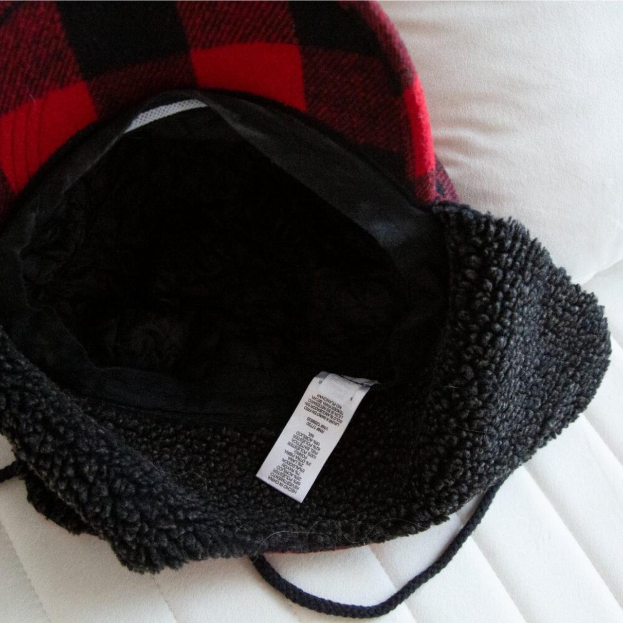 Target Men's Hat - Red/Multi – Wool Blend Trapper… - image 5