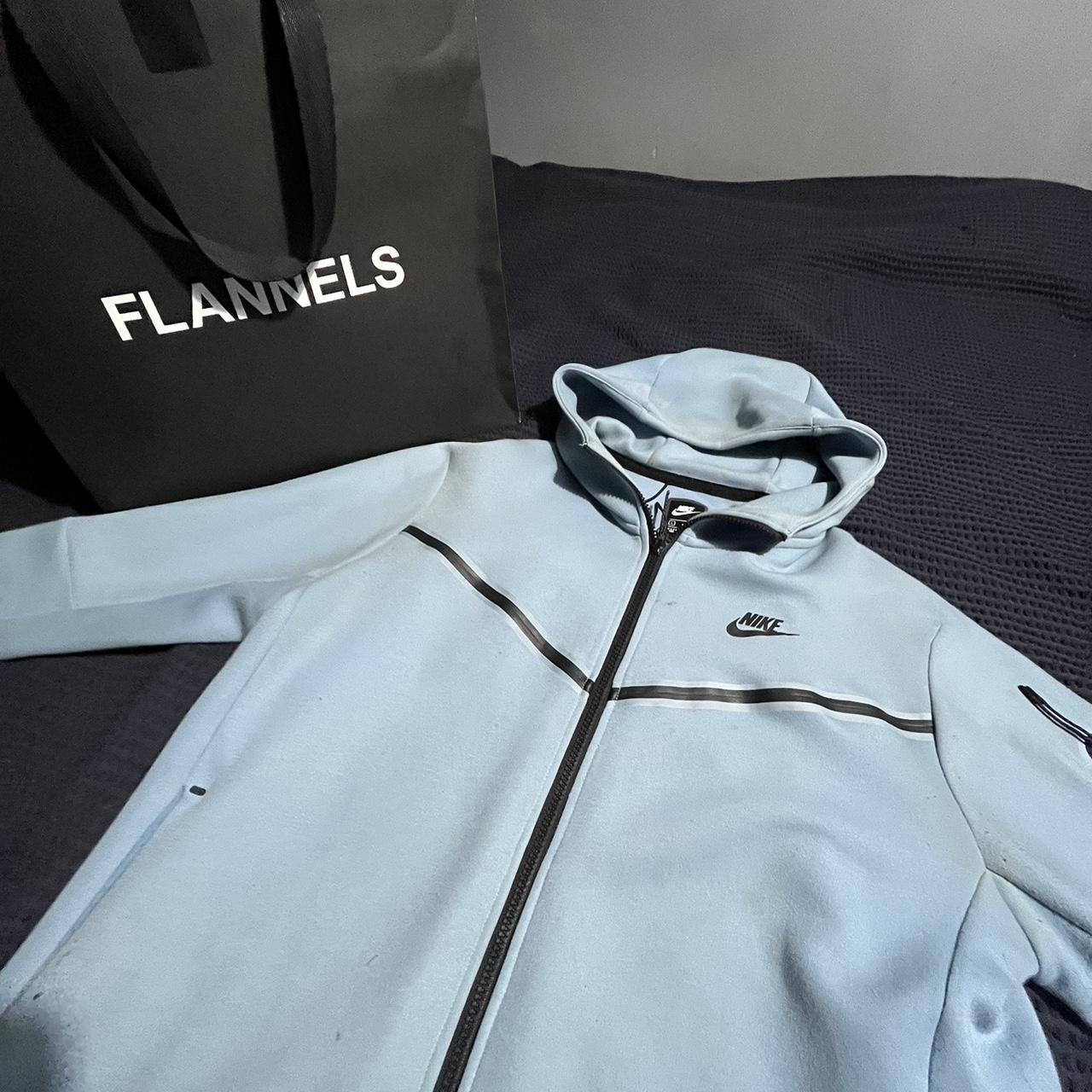 Nike Tech Fleece Jacket Light Blue, Size L, can also... Depop