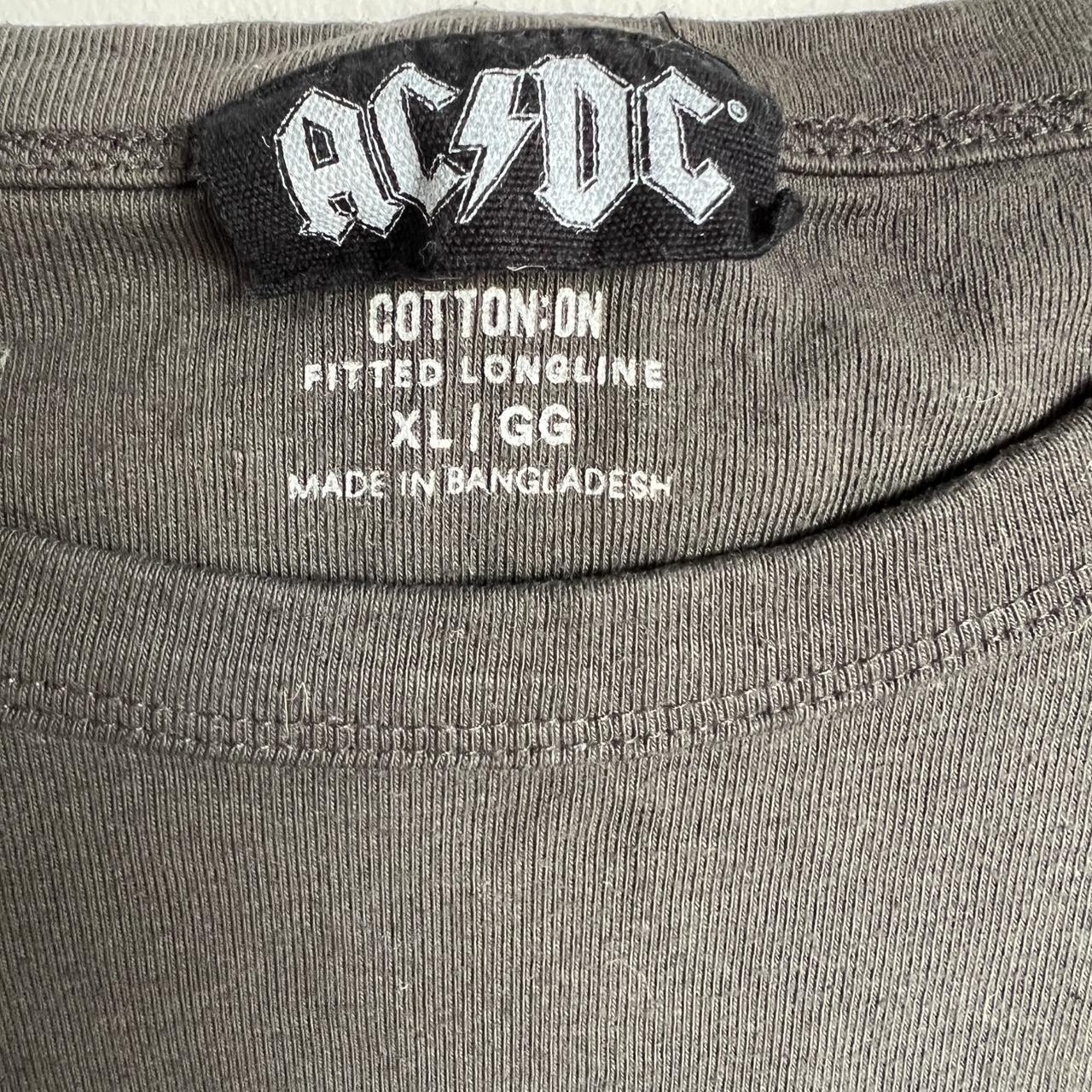 AC-DC crop top, never worn, looks small but... | Depop