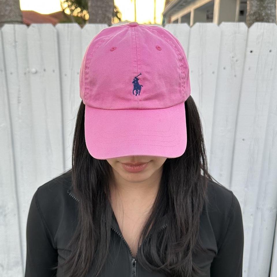 Pink sales polo hat