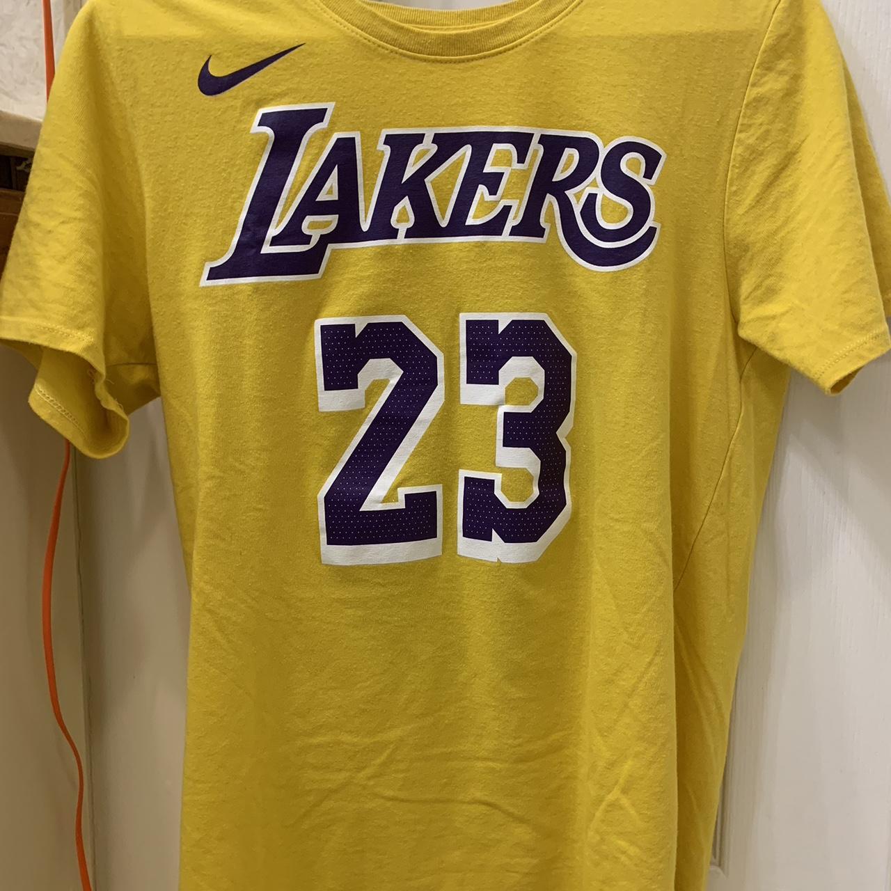 LeBron James #23 Lakers Nike T-Shirt Jersey Size: - Depop