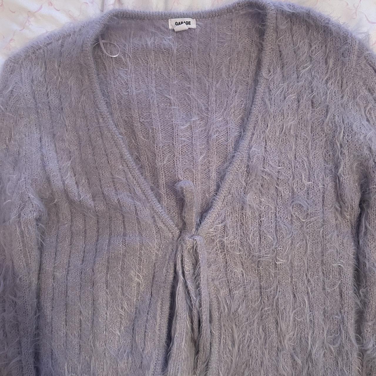 💜purple fuzzy cardigan💜, -from garage,