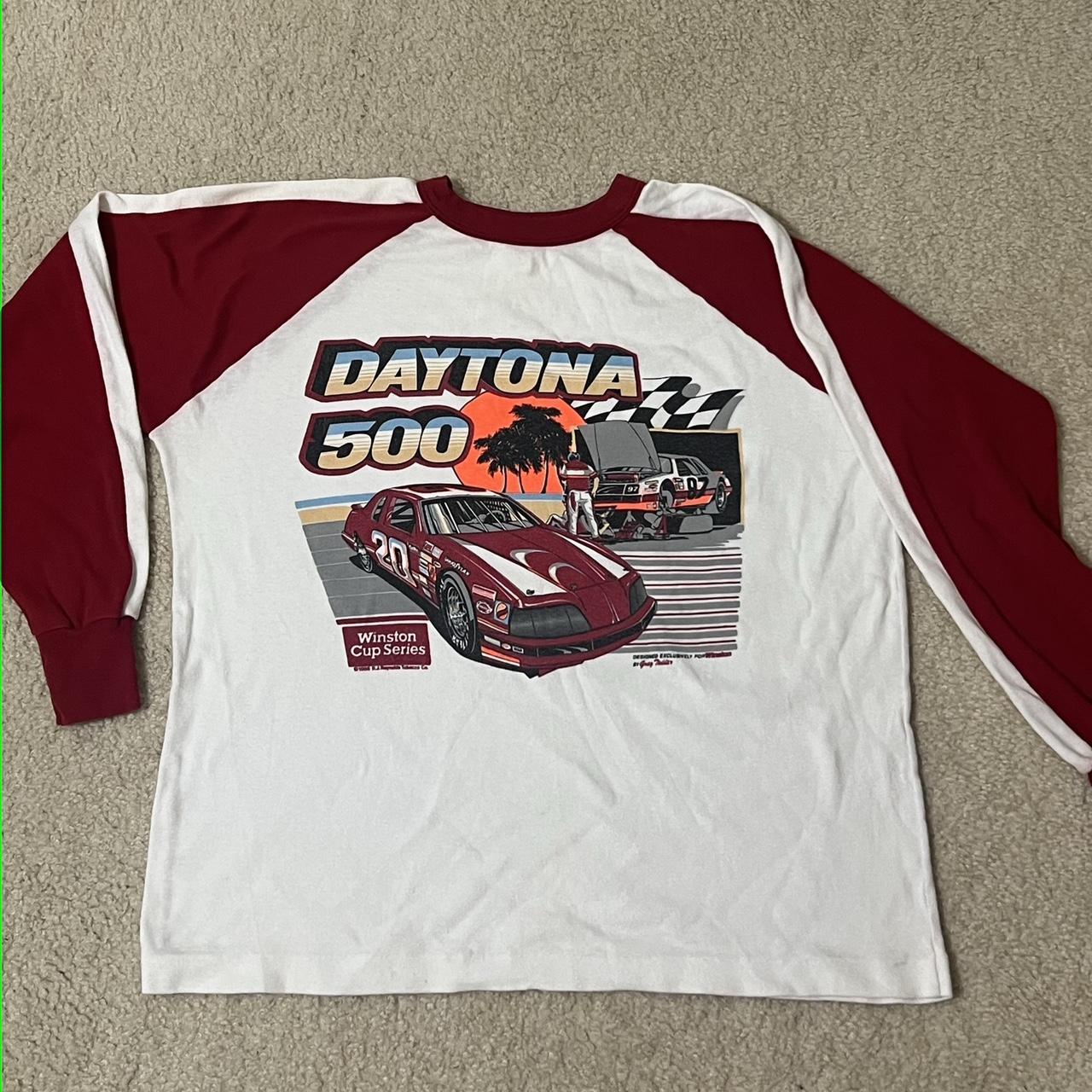 Vintage Daytona 500 NASCAR Shirt Tagged XL Fits L - Depop