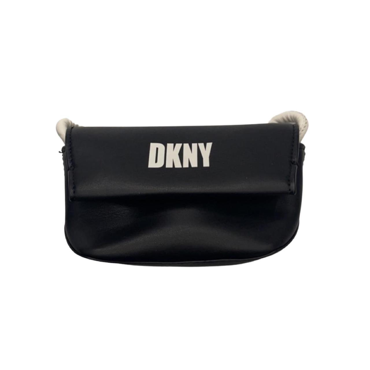 DKNY Women's Black and White Bag Depop