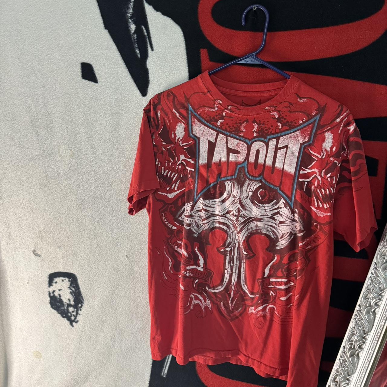 Y2k Vintage Tapout shirt with a really cool design... - Depop