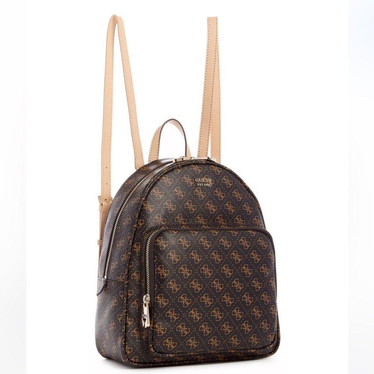 guess tan backpack