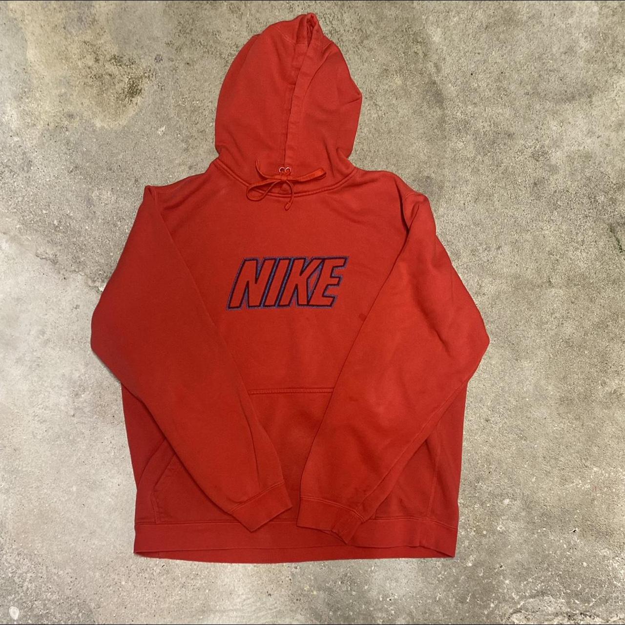 Women's Vintage Red Nike Sweatshirt - Small