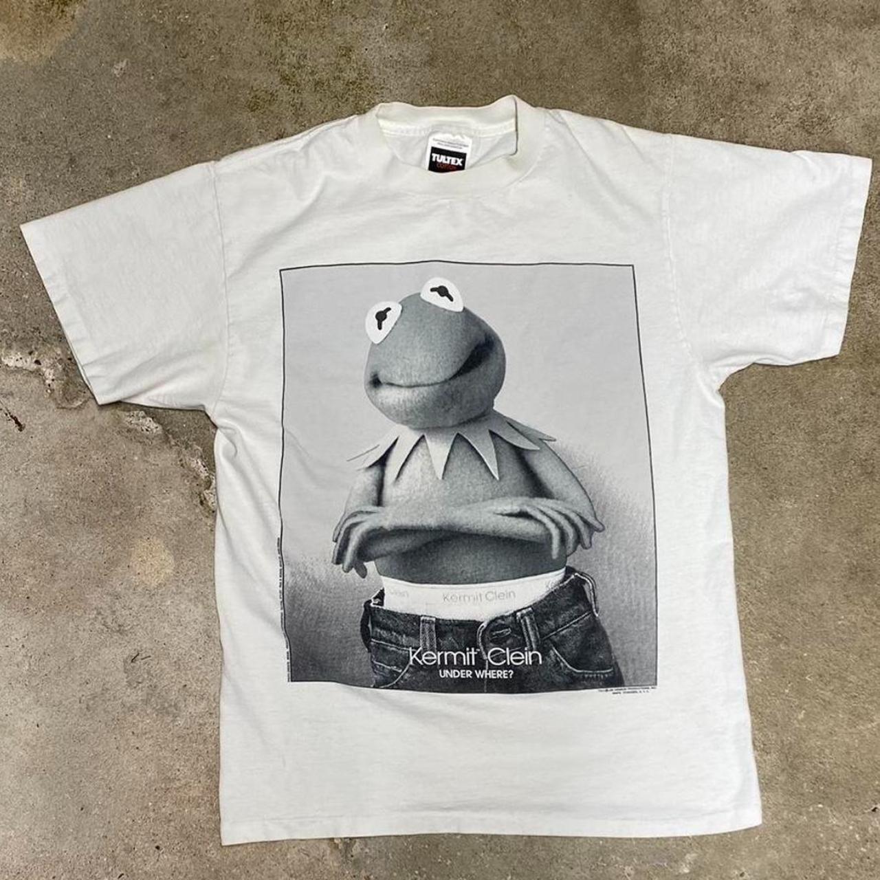 vintage 90s Calvin Klein Kermit underwear spoof big - Depop