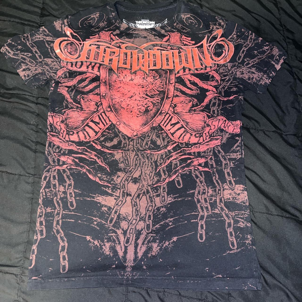 THROWDOWN TEE SIZE M/FITS L HMU BEFORE YOU BUY - Depop