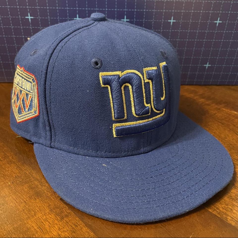 \ud83c\udf00RAMS super bowl new era medium large blue gold... - Depop