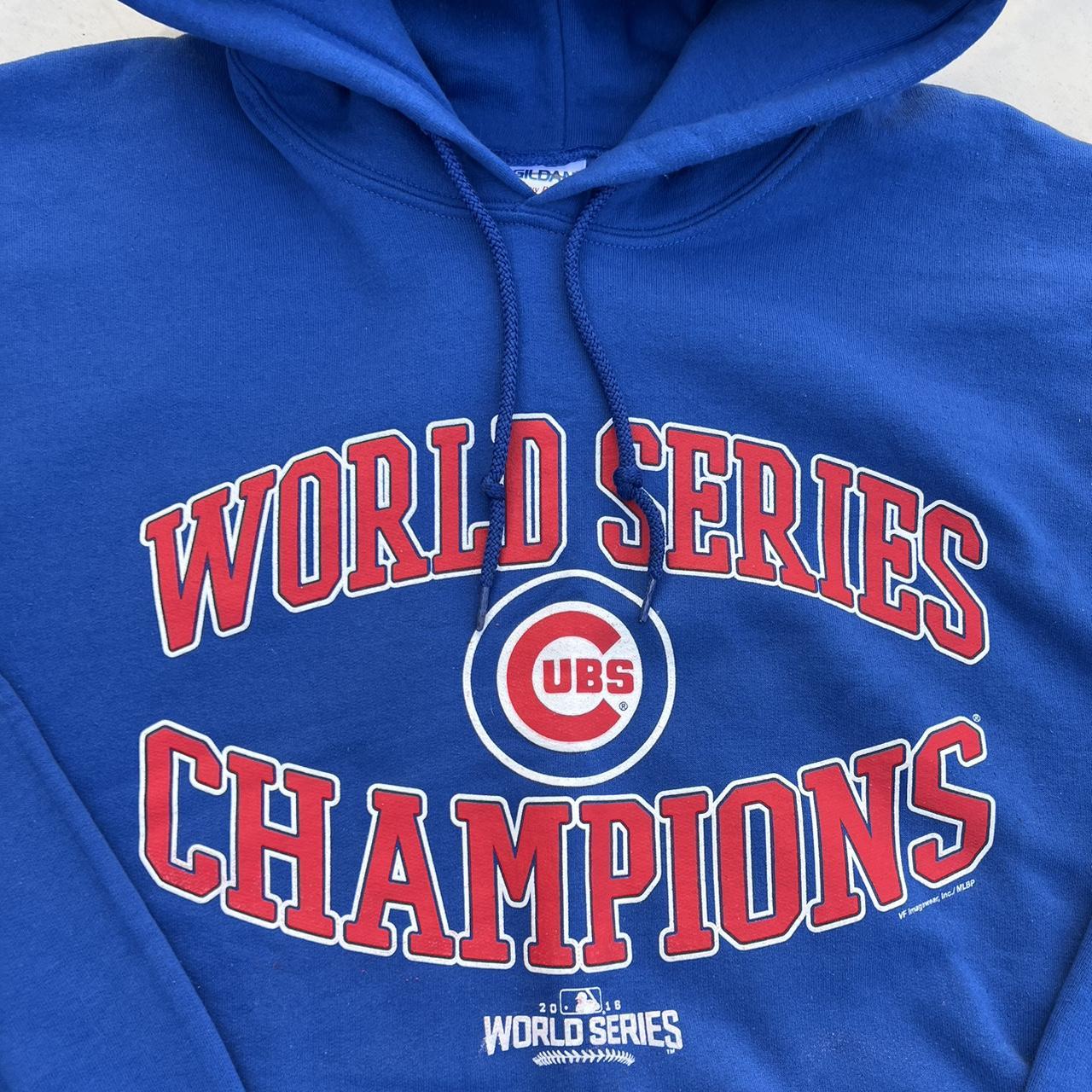 Chicago Cubs Hoodie Gently worn condition Has 2 - Depop