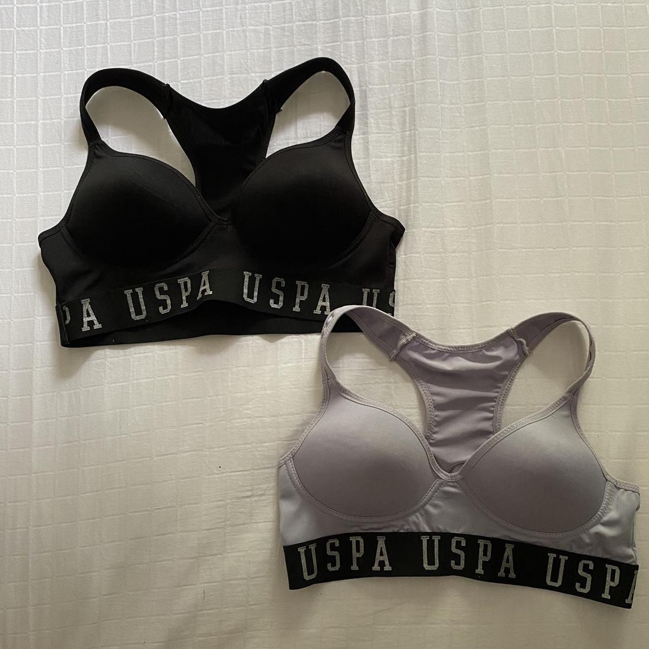 Polo Sports Bra Bundle — Polo black+greyish purple... Depop