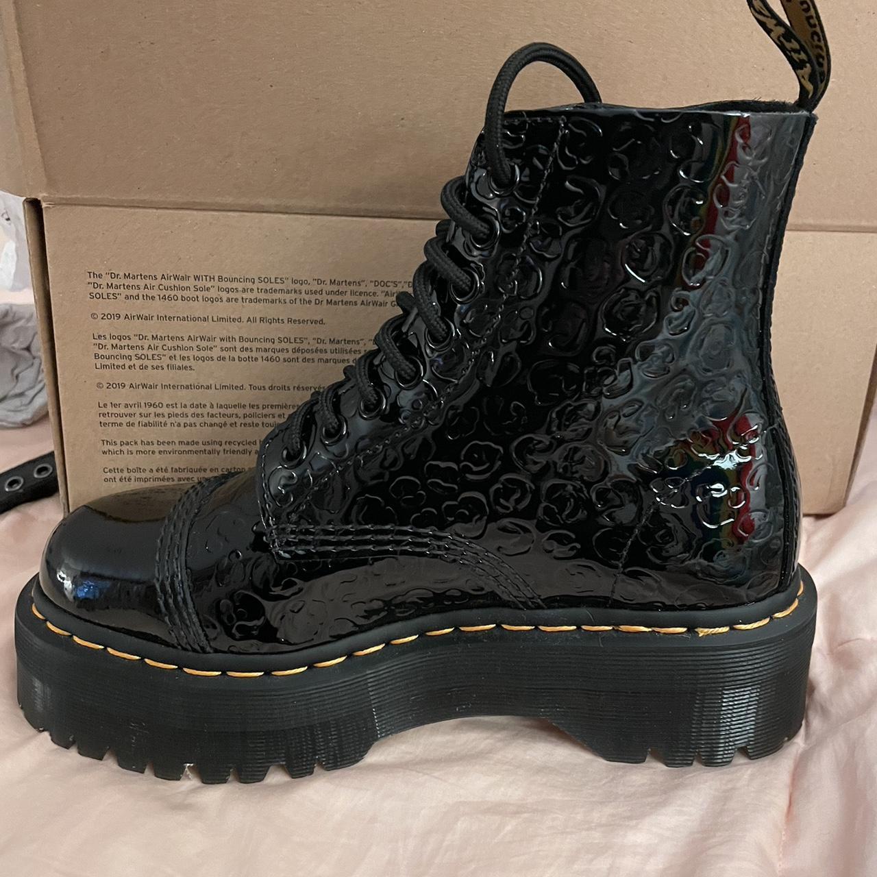 sinclair patent crocodile platform boots