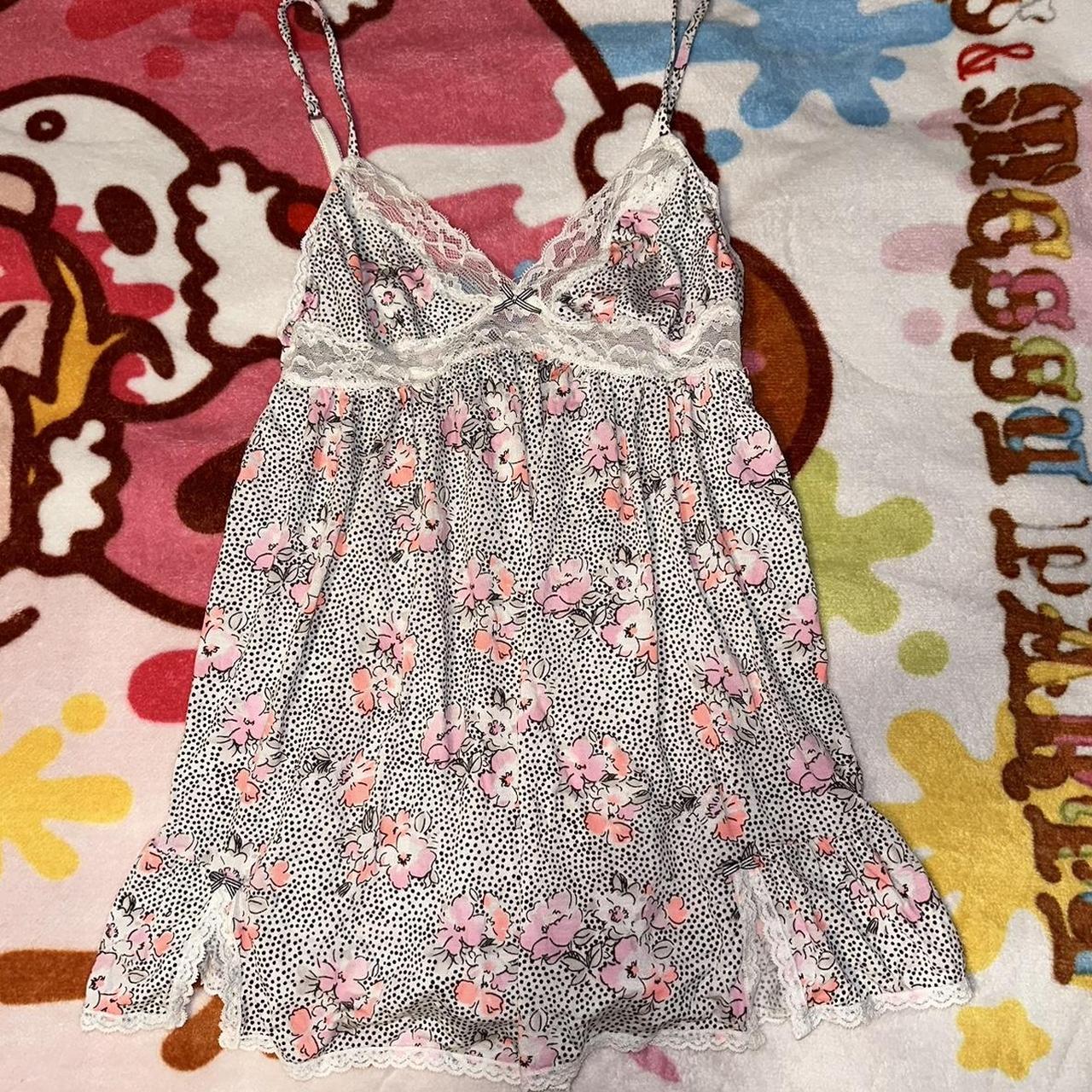 victorias secret sleep dress Cute striped bow Depop