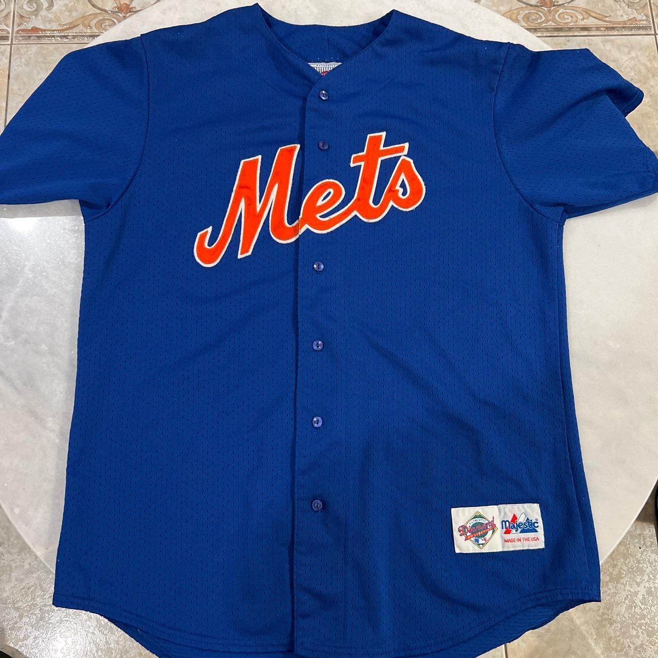 Nike MLB New York Mets Youth Jersey Size Medium Blue - Depop