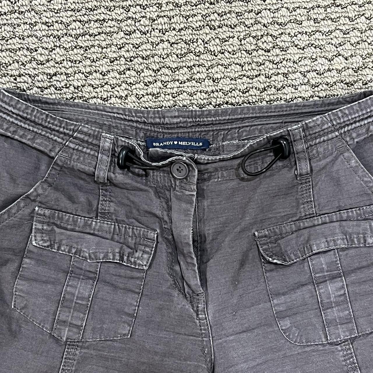 Brandy Melville Grey/Brown Kim Cargo Pants Pls DM... Depop