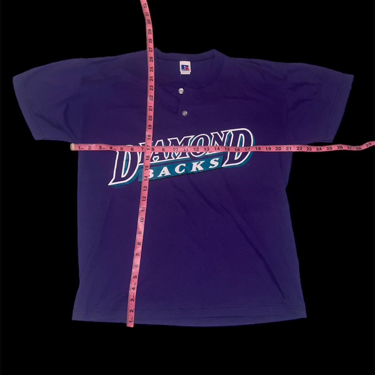 Men's new Arizona Diamondbacks T shirt Tee Medium Purple 21 x 30 M