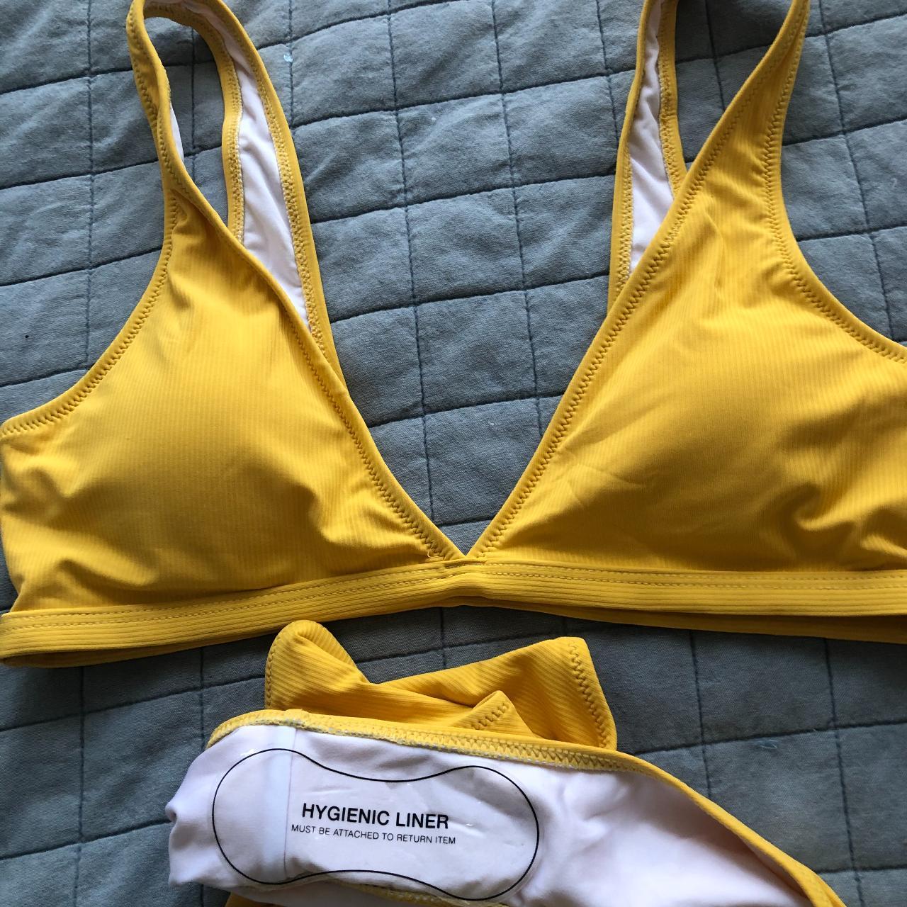 Cupshe Womens Yellow Bikinis And Tankini Sets Depop