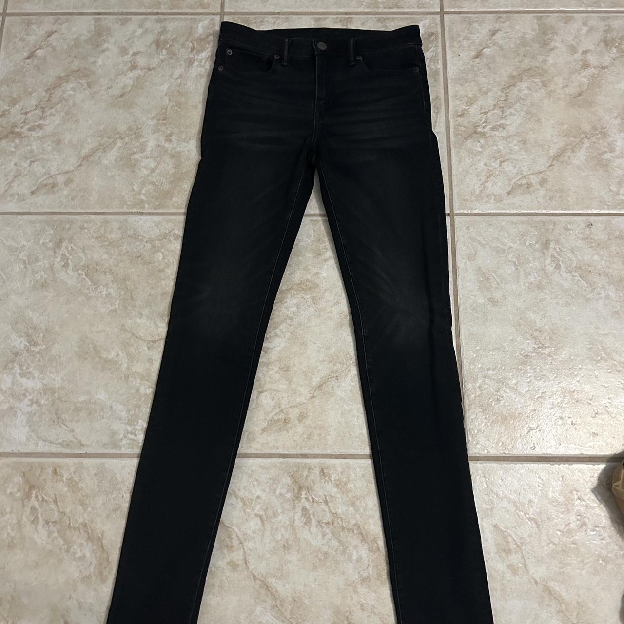 American Eagle Skinny Black Atlanta jeans Baggiest... - Depop