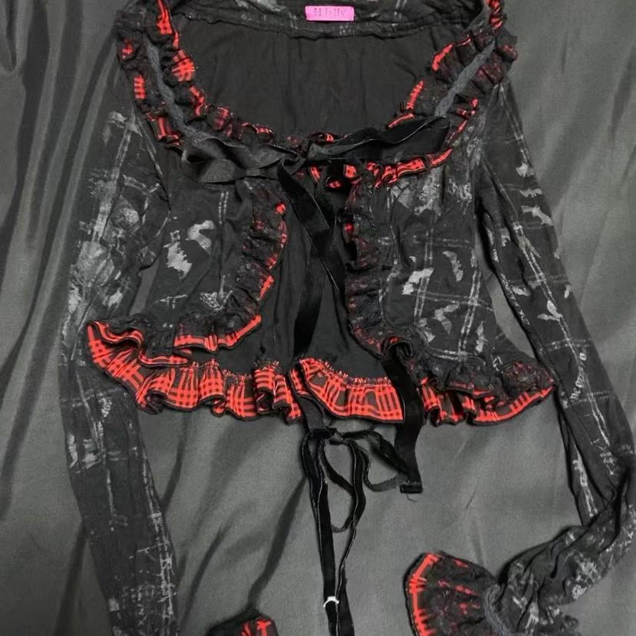 y2k archive h.naoto DARK RED RUM tops 00s 希少 choker archive y2k