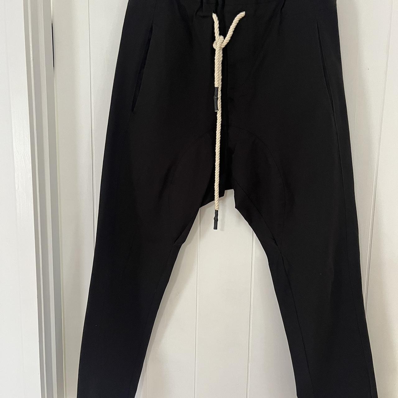 Bassike drop crotch pants draw string waist - Depop