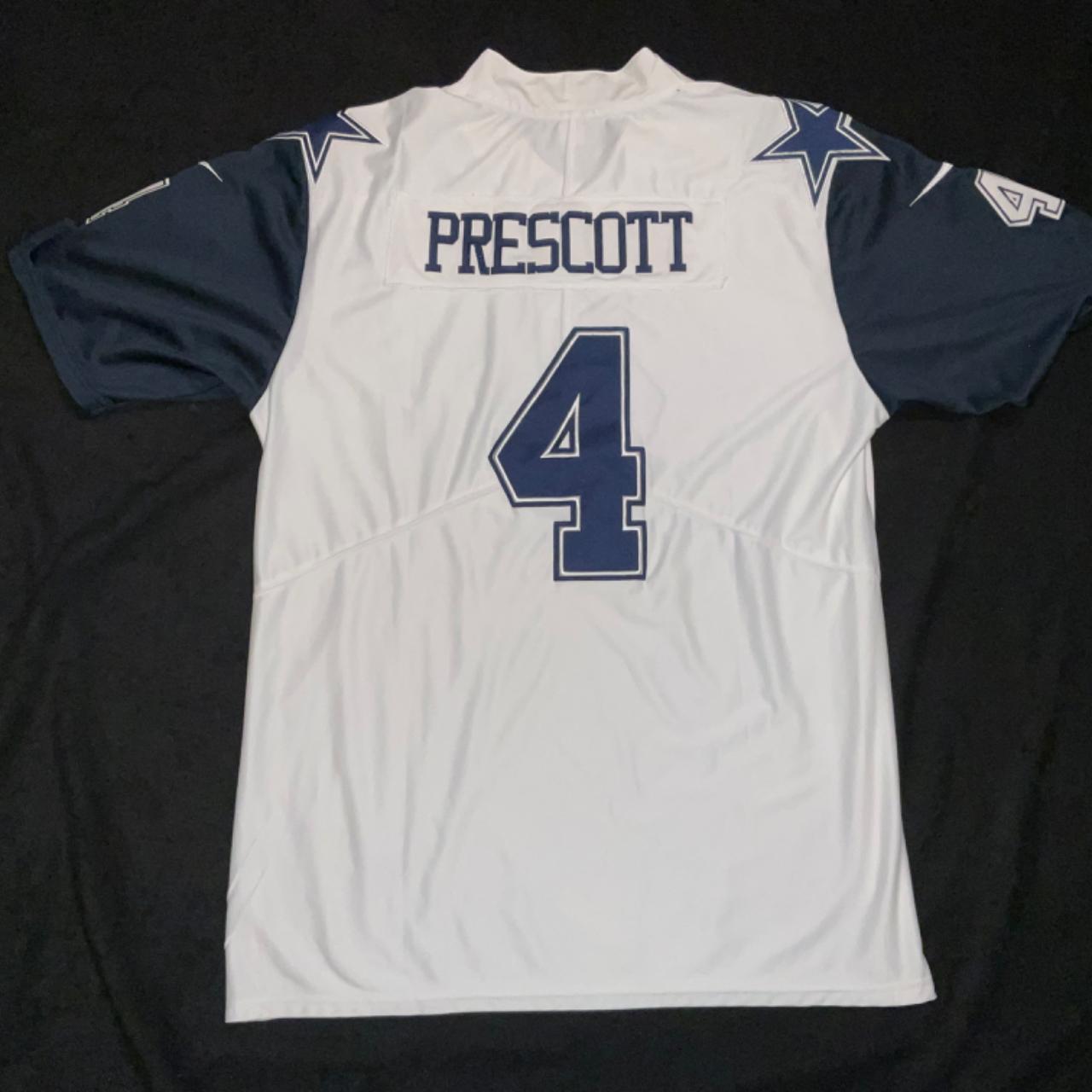 womens dallas cowboys dak prescott jersey authentic - Depop