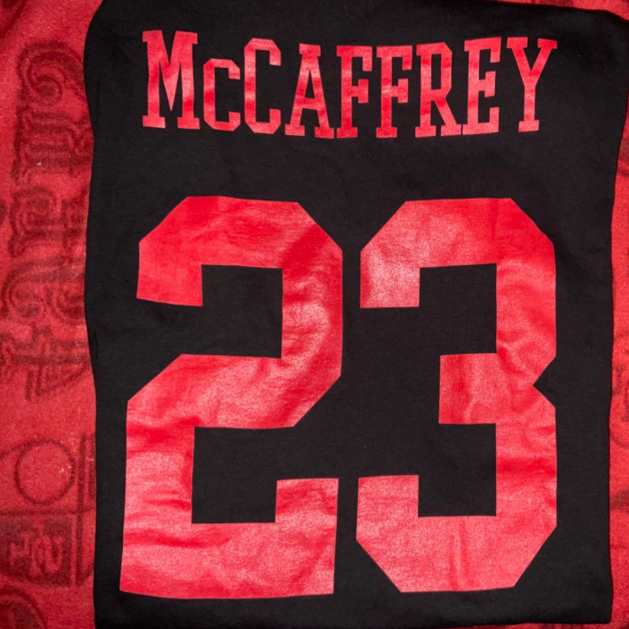 Nike Men's San Francisco 49ers Christian McCaffrey #23 Red T-Shirt