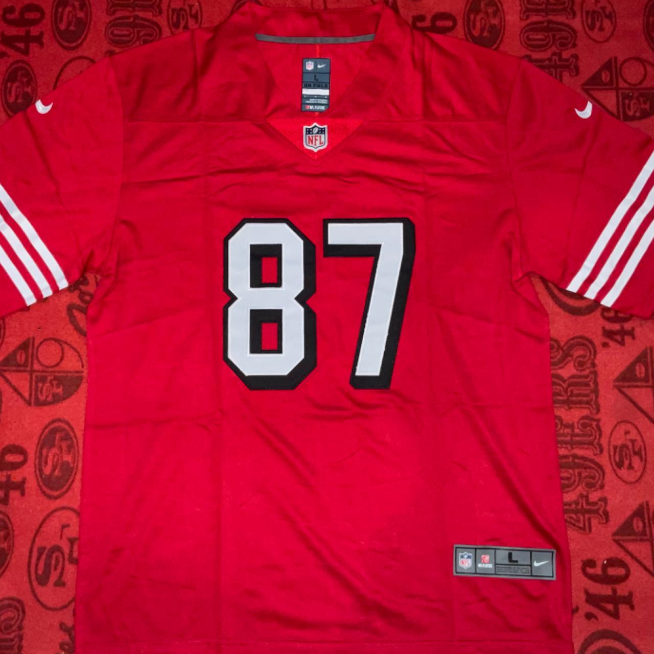 San Francisco 49ers Dwight Clark #87 Color Rush Red - Depop