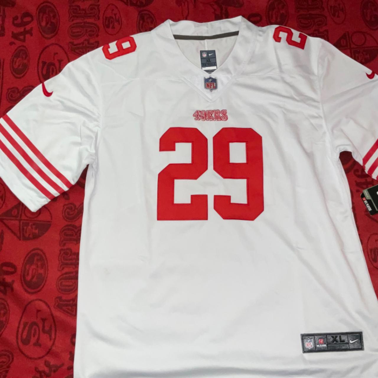 Sanfrancisco49ers Deion Sanders #21 Red jersey 49ers mitchell ness