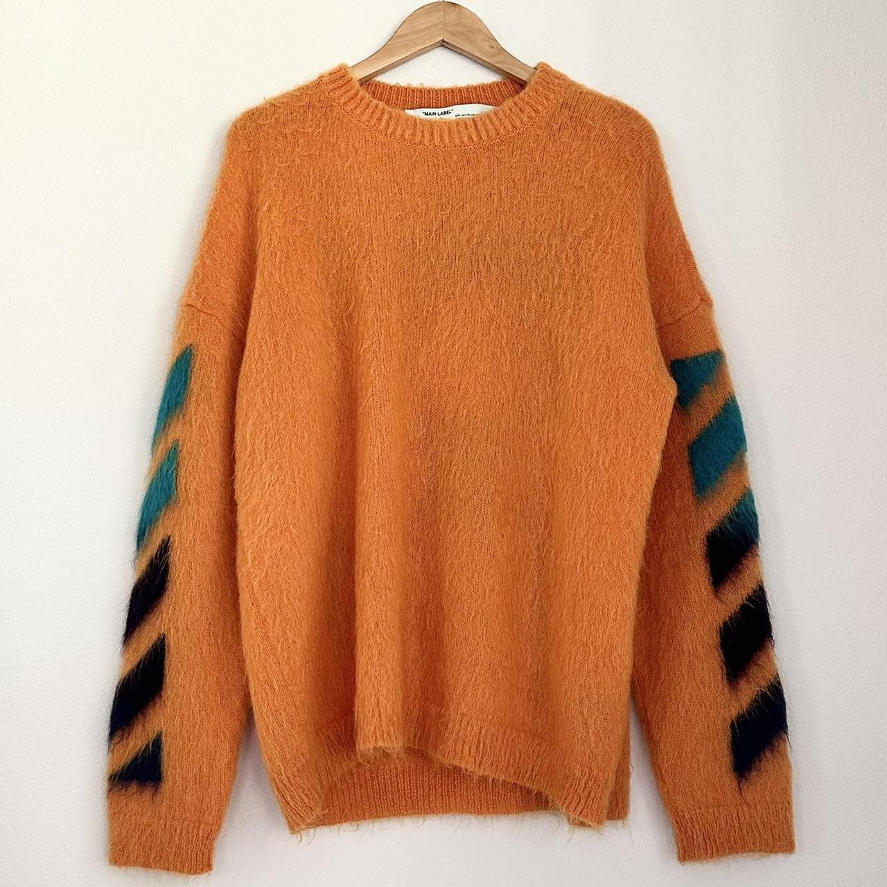 Orange off hot sale white sweater