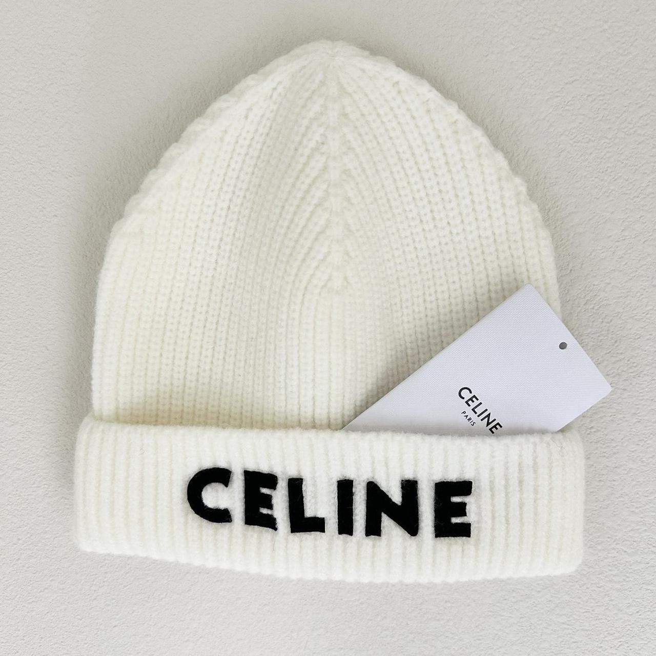 Celine Black Logo Beanie - Brand New / Never Worn | Depop Celine Black Logo Beanie - Brand New / Never Worn | Depop