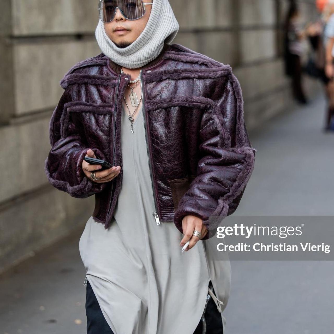 TE 48 rickowens girdered cropped bomber