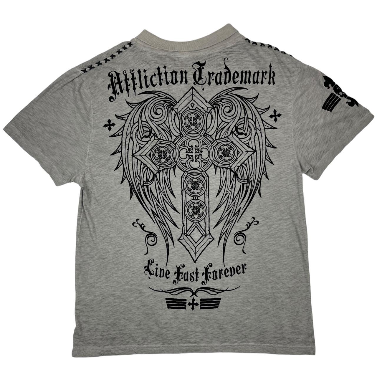 Affliction polo t-shirt tee Measurements: From pit... - Depop