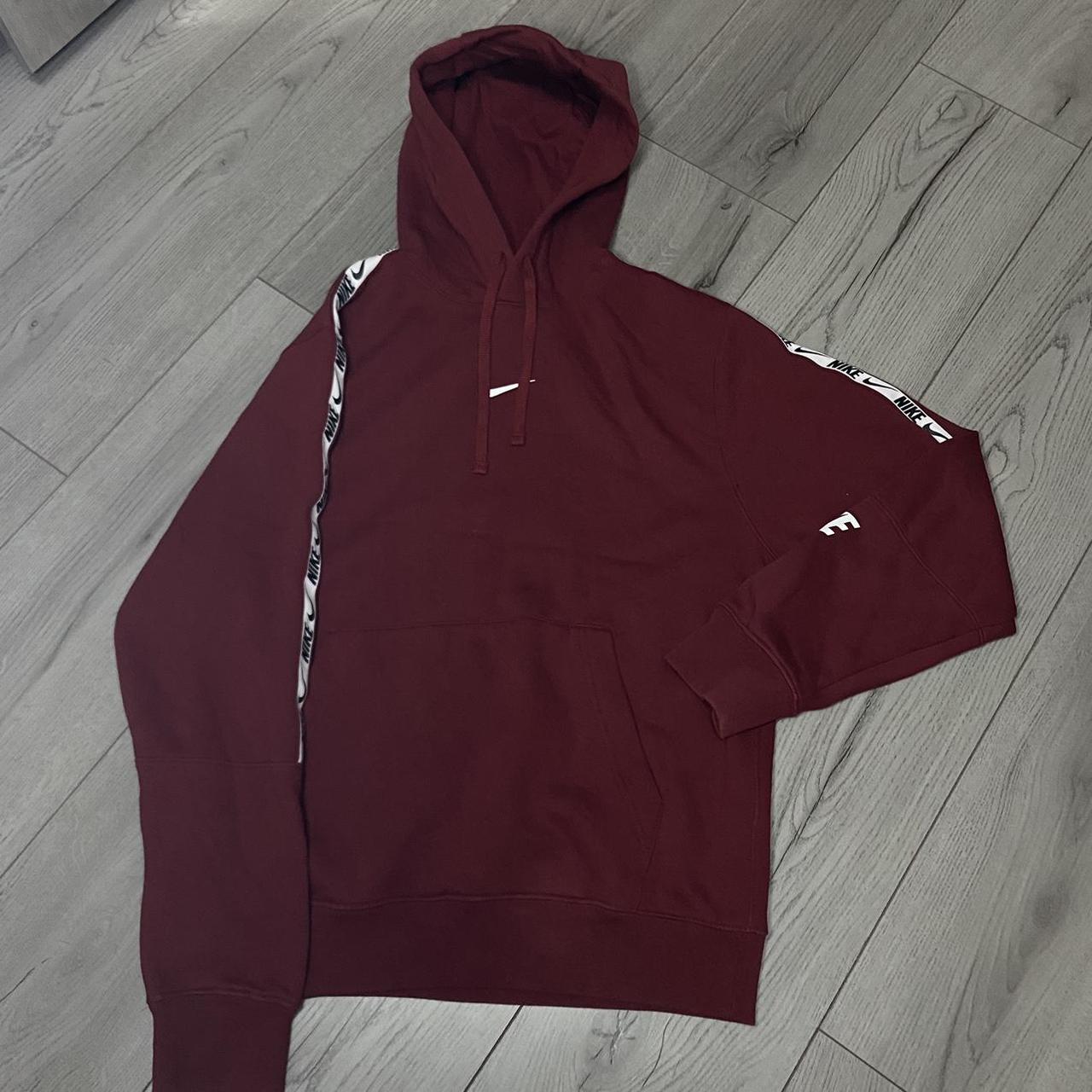 mens nike taped hoodie