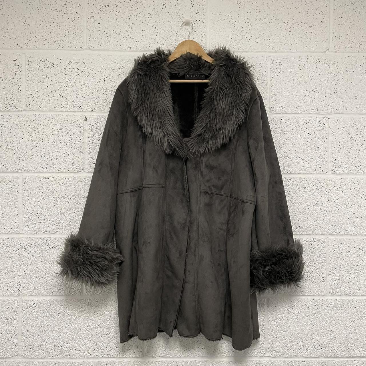 Centigrade faux shearling clearance coat