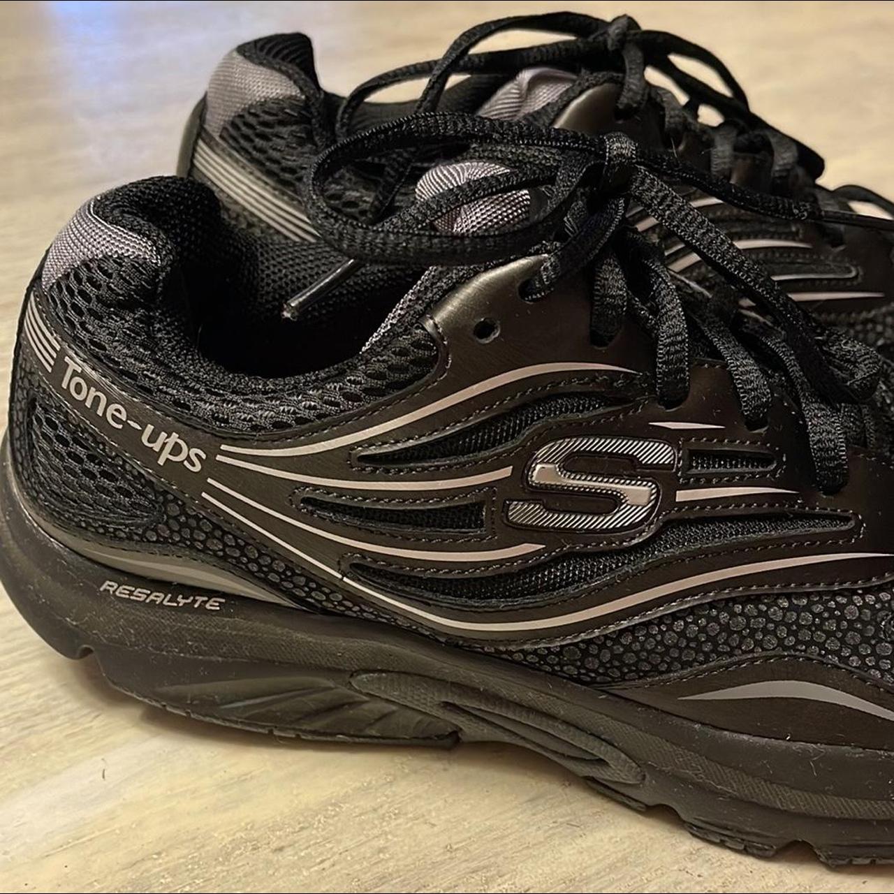 Skechers tone shop ups womens black