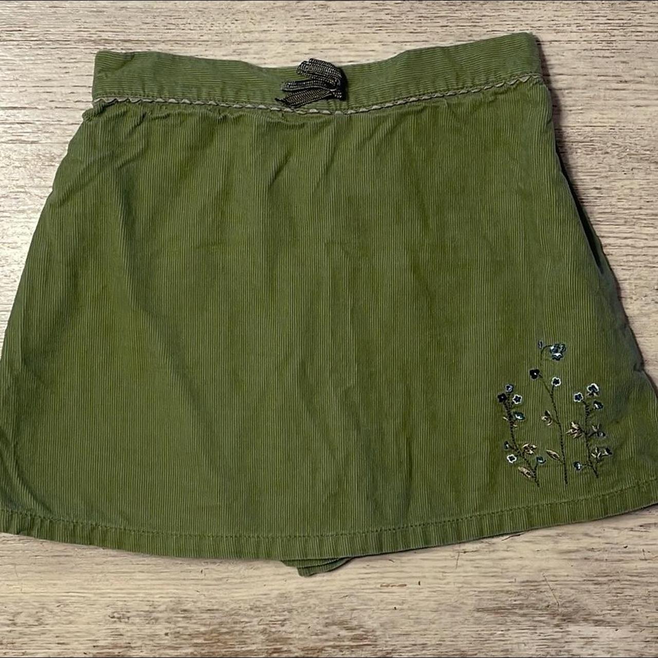 Girls Pleated Buckle Corduroy Skort - Highland Hills - EARTH ROSE