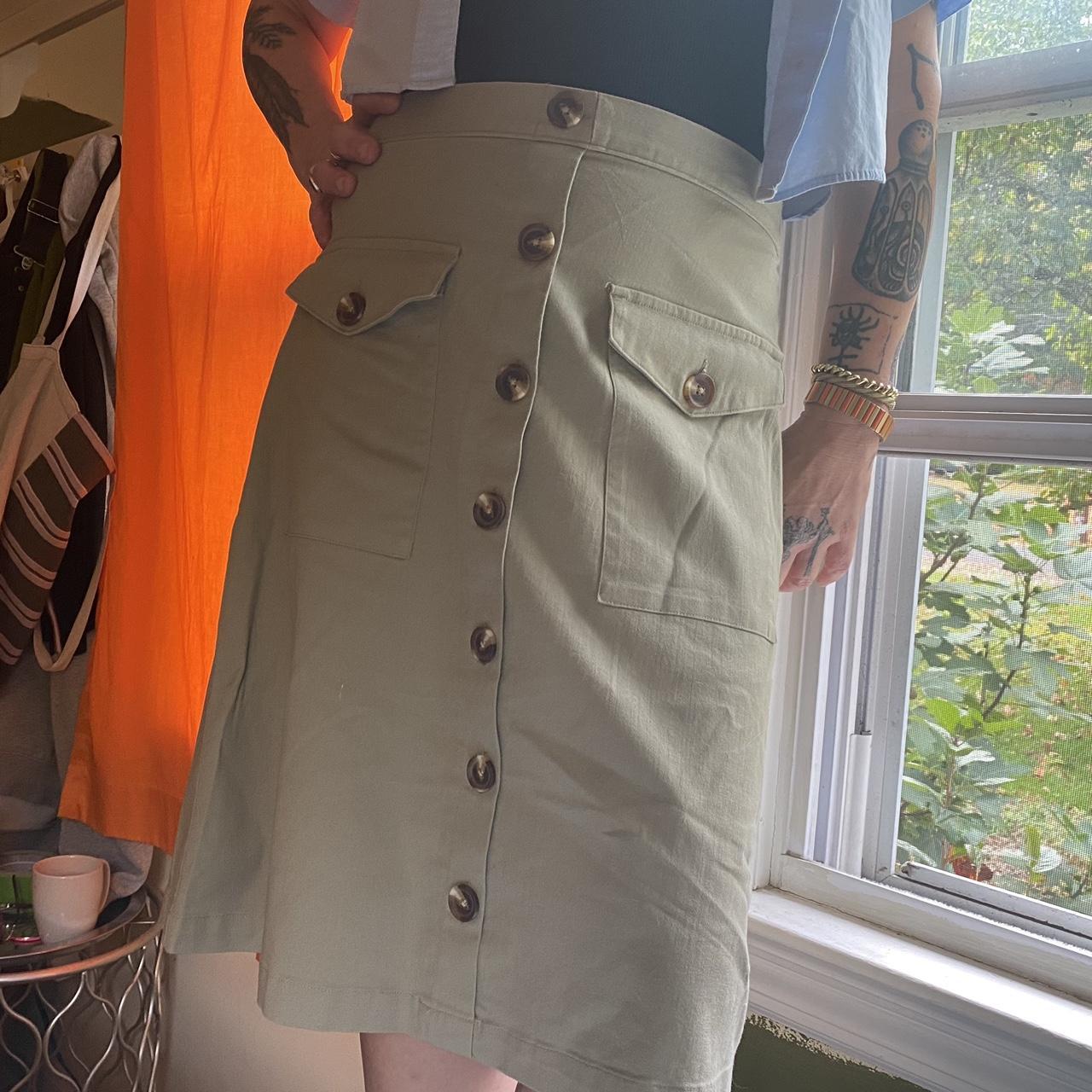 Women's a hotsell line khaki skirt