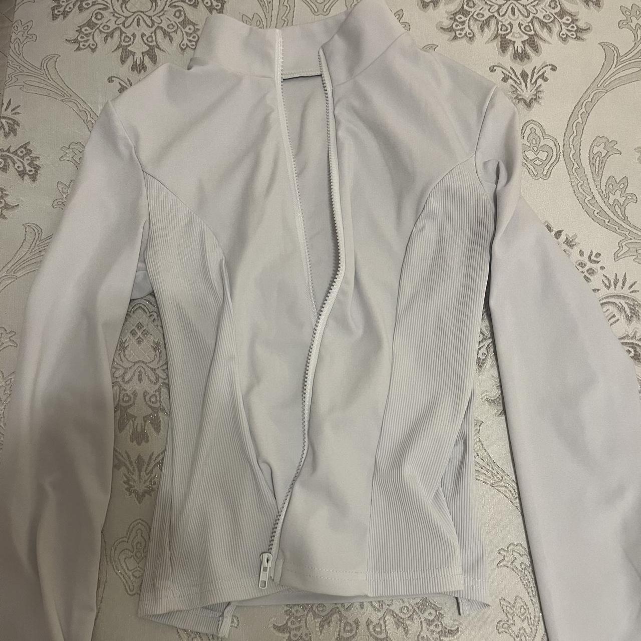 White bbl jacket Never worn It’s tight fitting so... - Depop