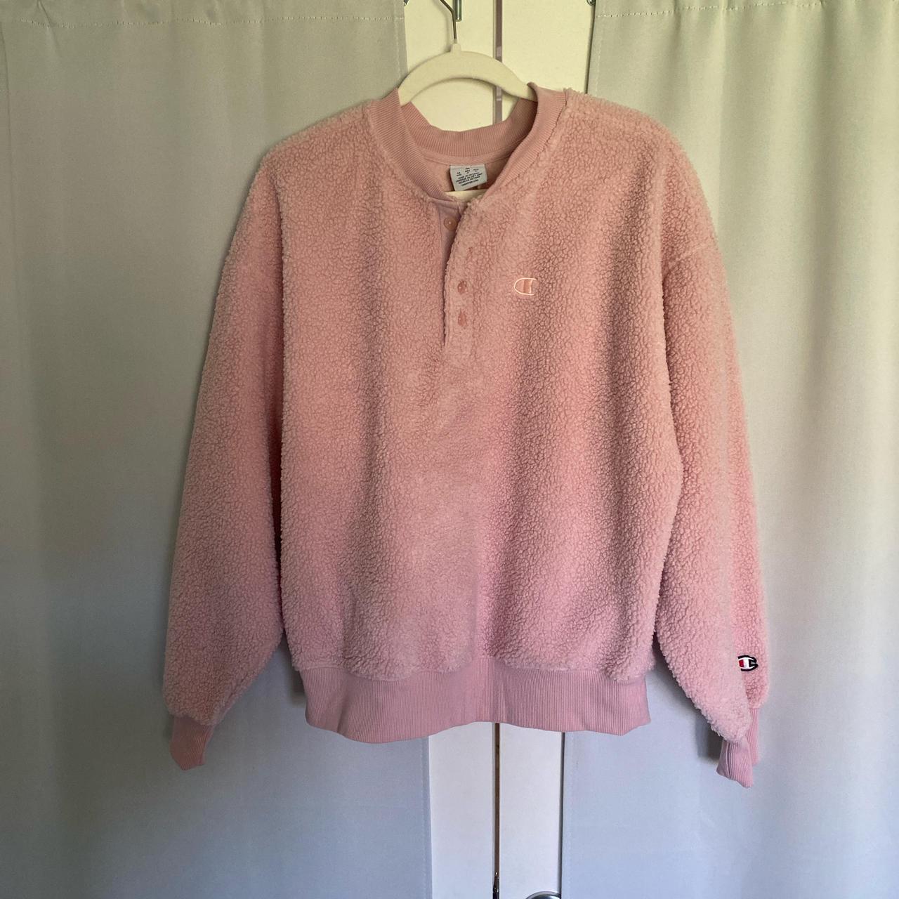 Fuzzy Pink Champion Sweater Men s Medium Urban