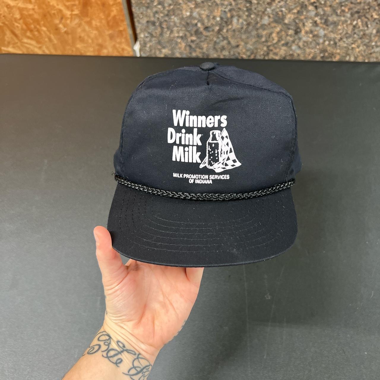 Vintage “Winners Drink Milk” Trucker Hat Love... - Depop