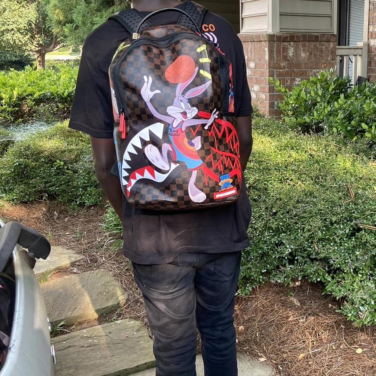 Bape, Bags, Spray Ground Redbrown And Black Backpack