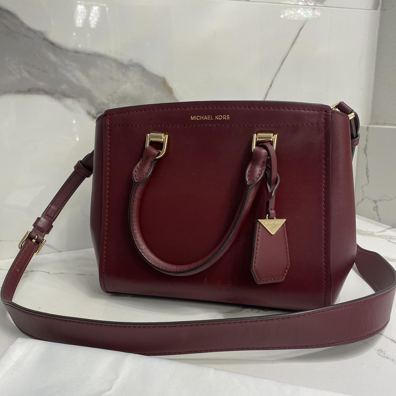 Michael kors benning leather satchel best sale