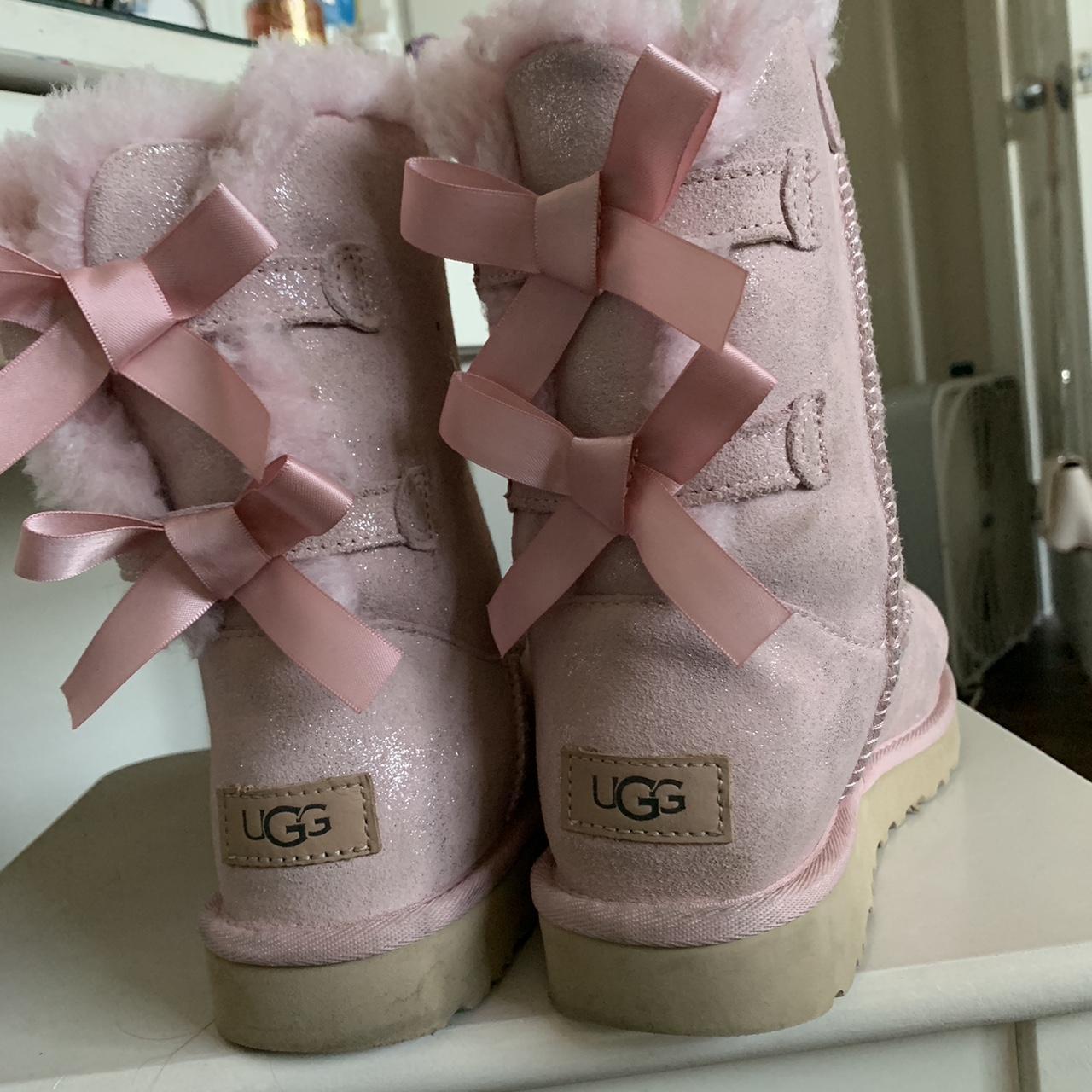 Pink glitter store uggs