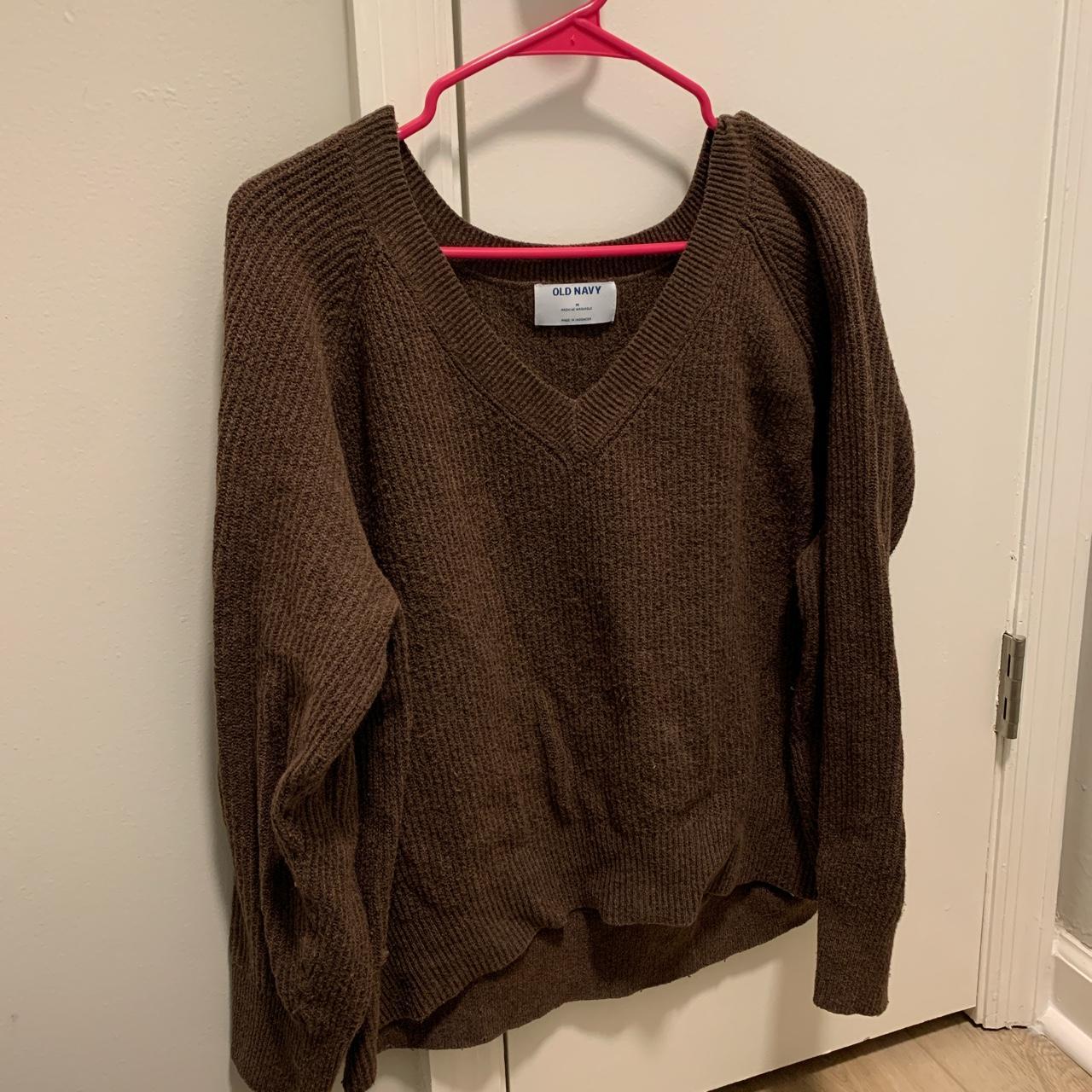 Brown, Old Navy Sweater. - Depop