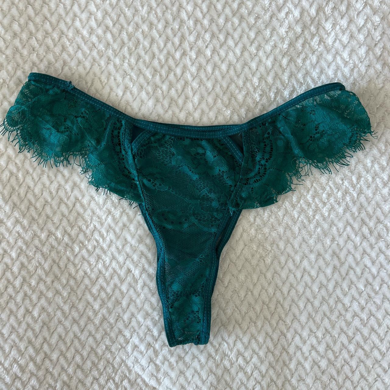 Lace mesh thong panty Dm me if bundle. Lowest... - Depop